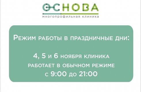 Режим работы в праздничные дни